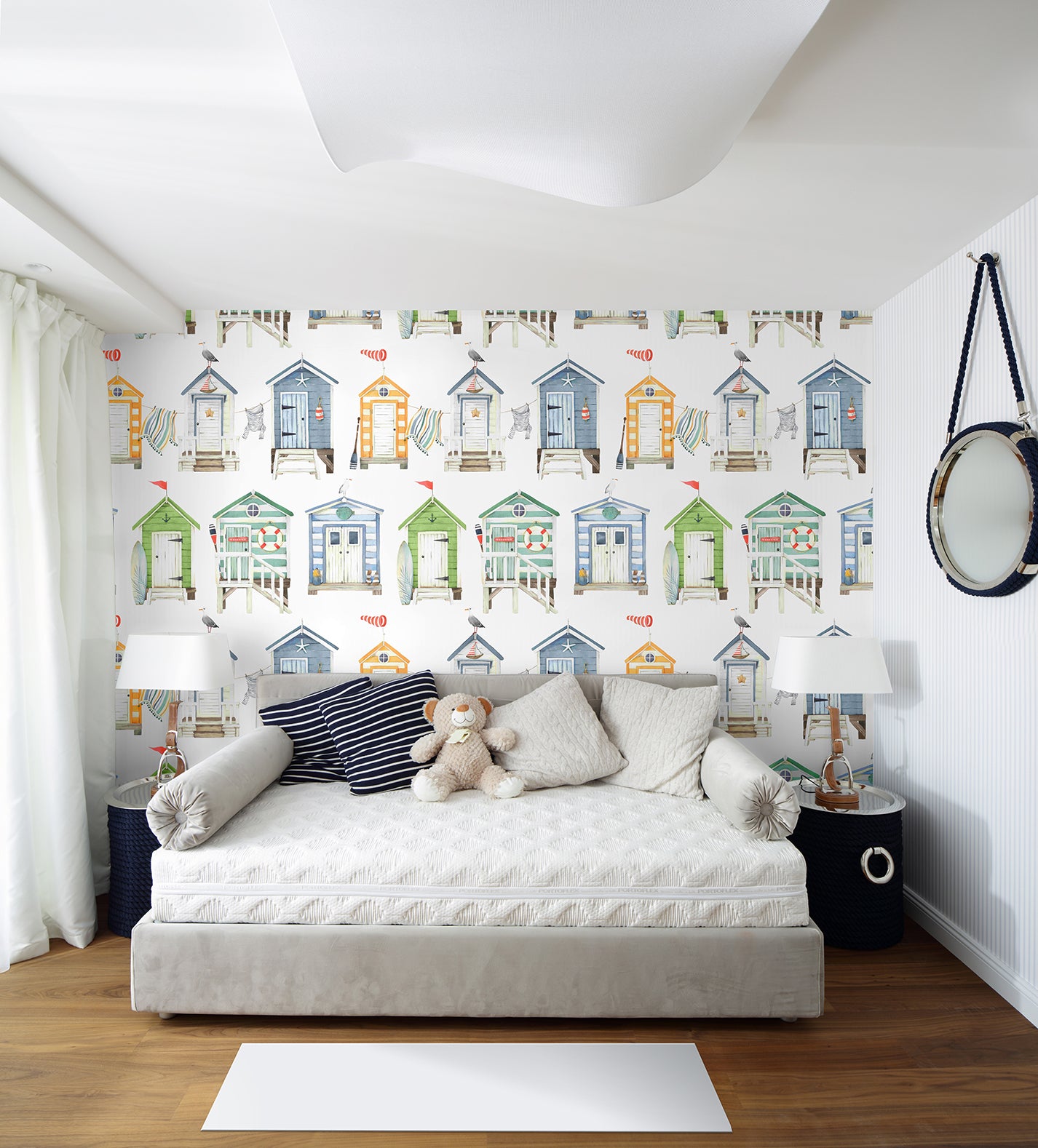 Papel pintado vinílico adhesivo Wallplas infantil Playa