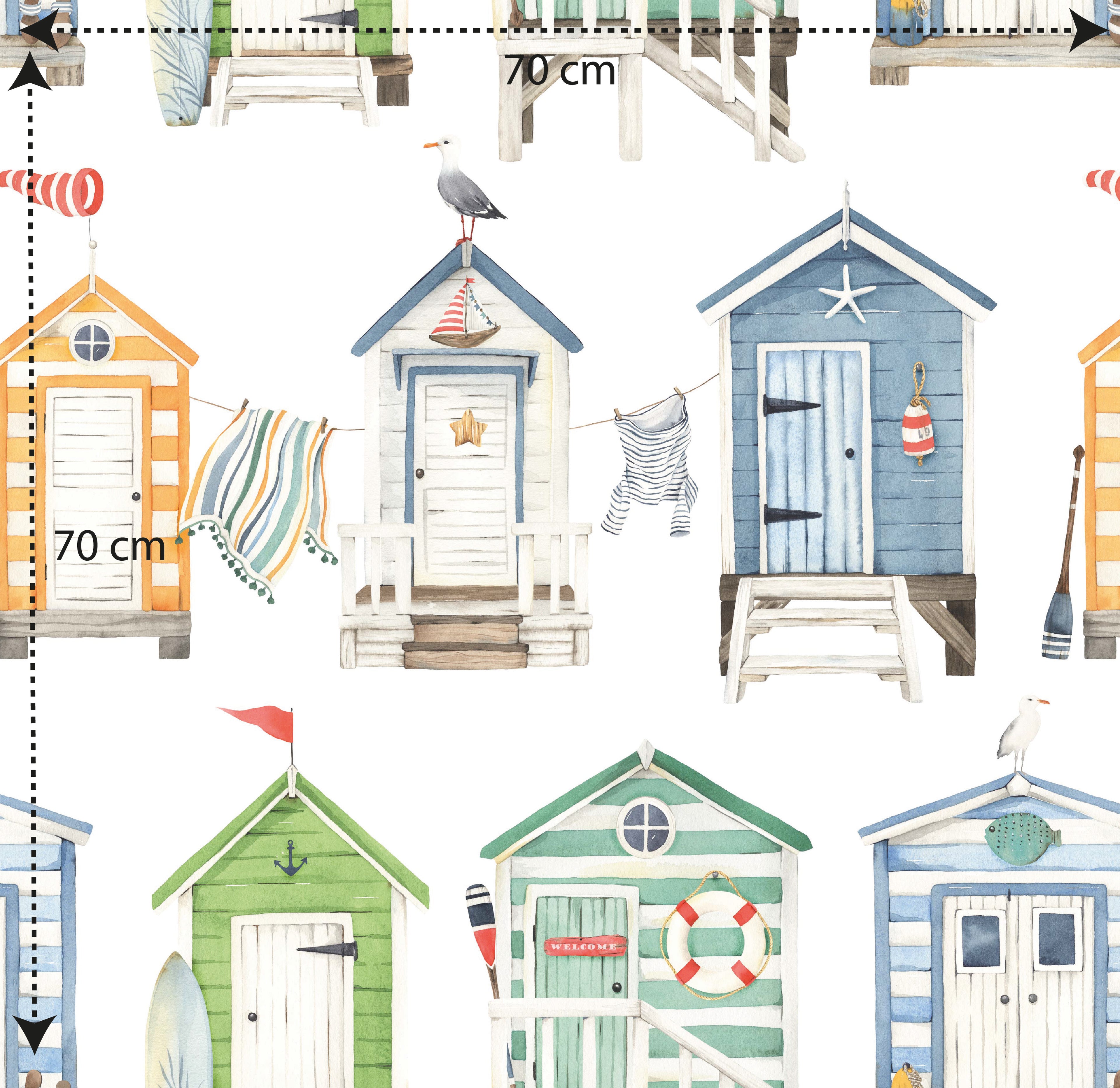 Papel pintado vinílico adhesivo Wallplas infantil Playa