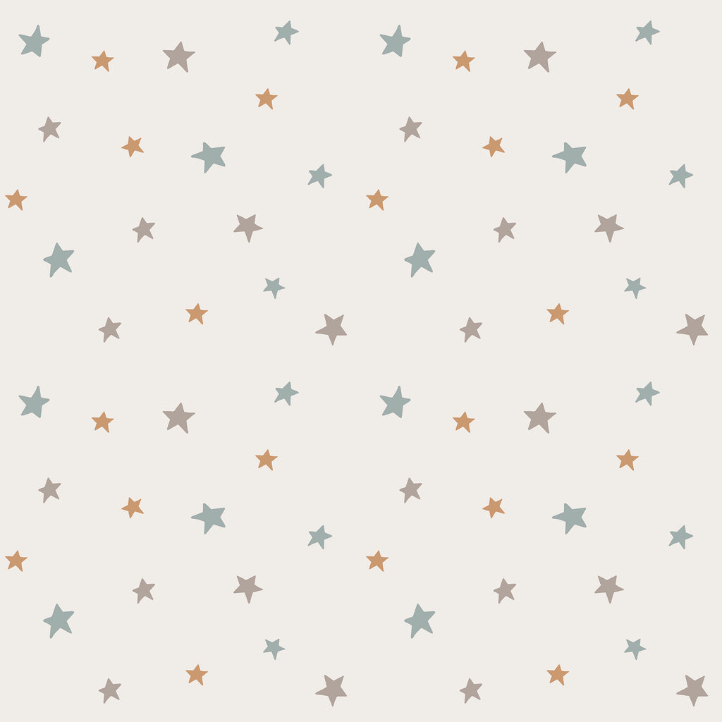 Papel pintado vinílico adhesivo infnatil Wallplas Estrellas