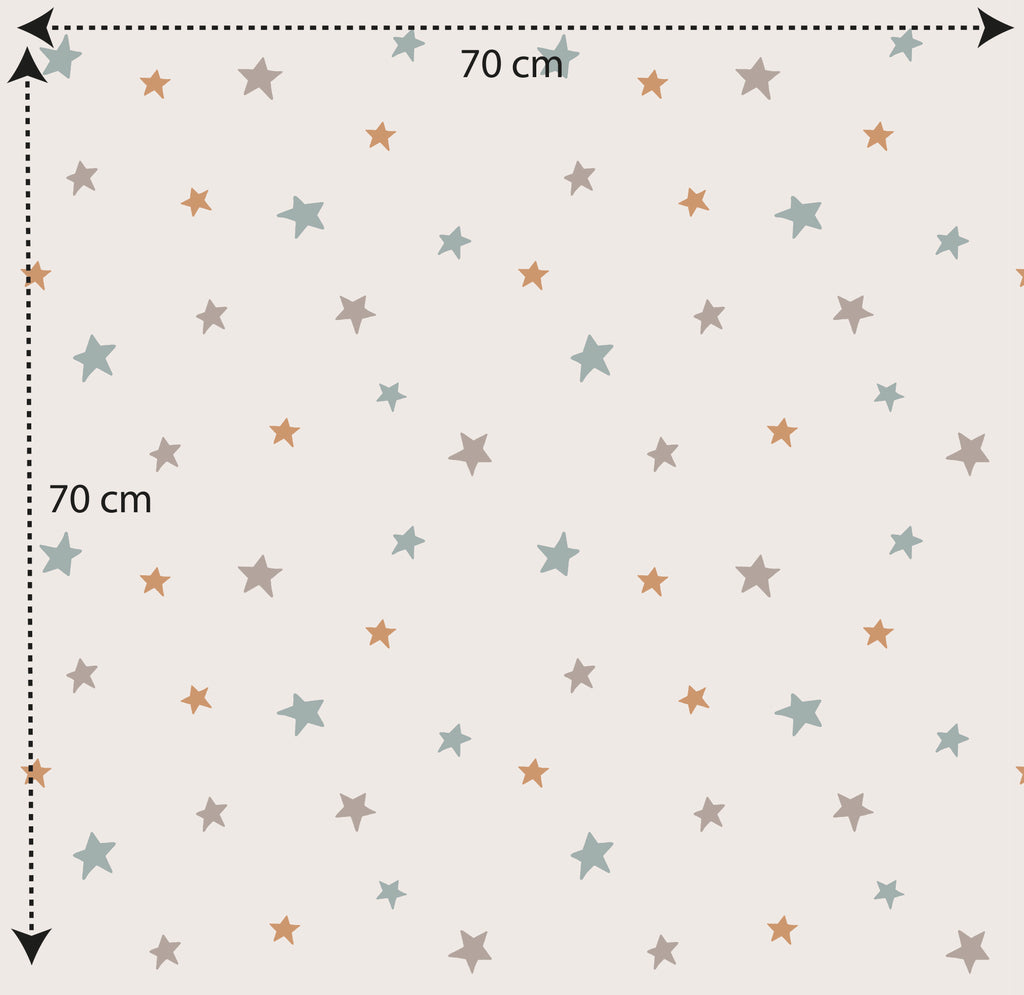 Papel pintado vinílico adhesivo infnatil Wallplas Estrellas