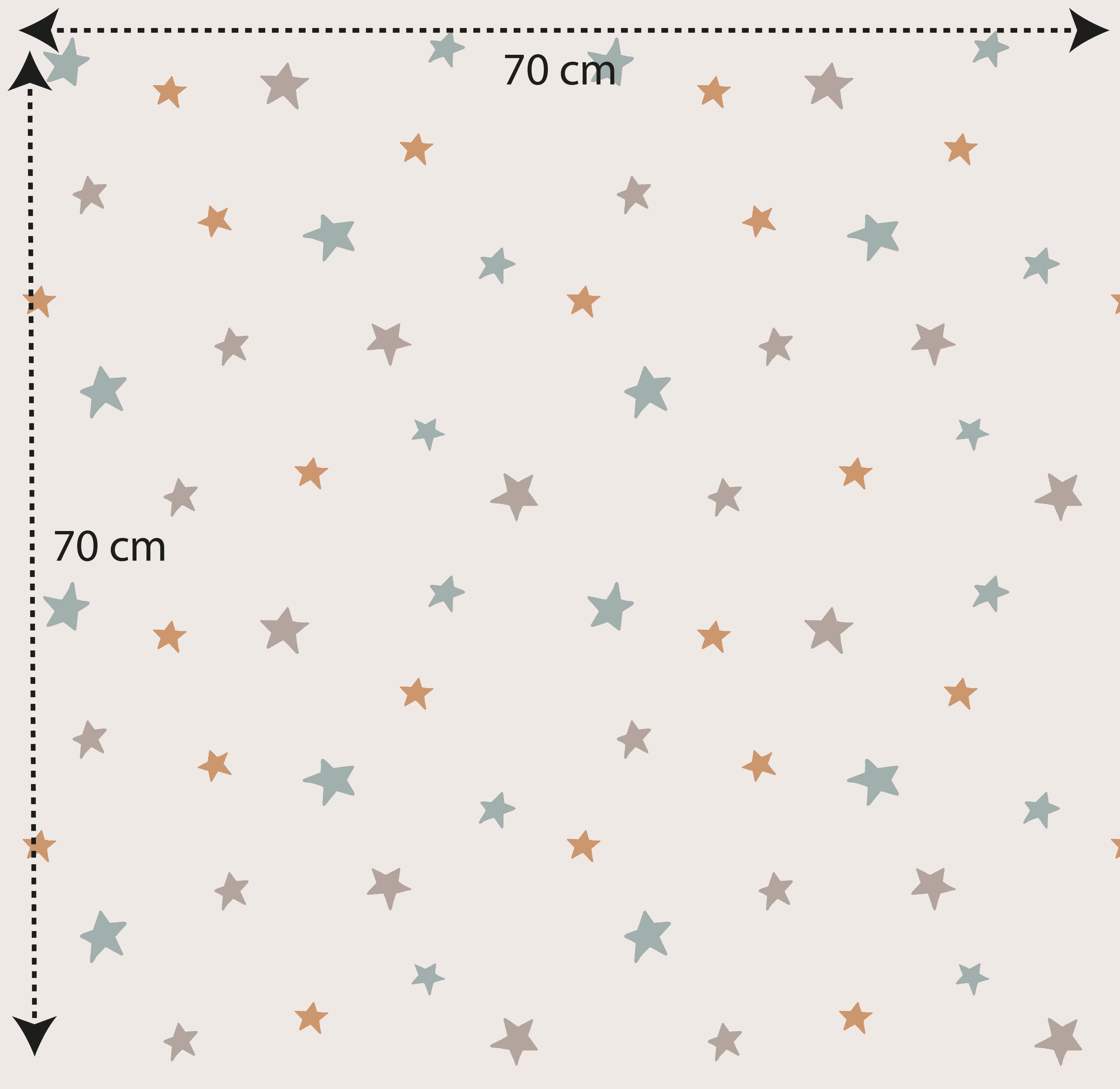 Papel pintado vinílico adhesivo infnatil Wallplas Estrellas